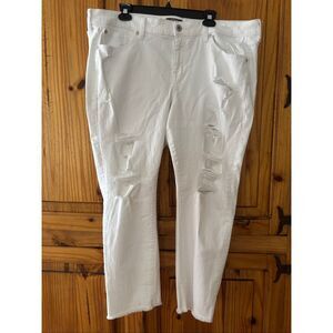 Torrid Distressed Crop Boyfriend Jeans